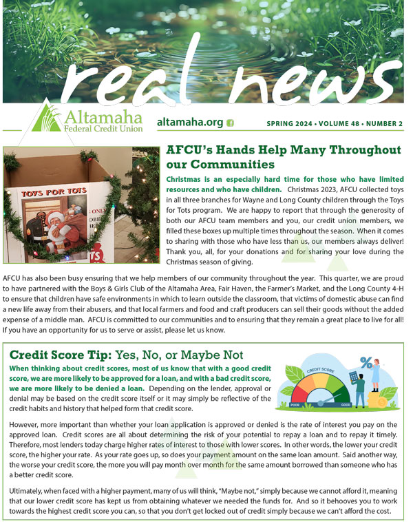 AFCU Spring 2024 Newsletter