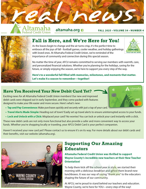 AFCU Fall 2025 Newsletter